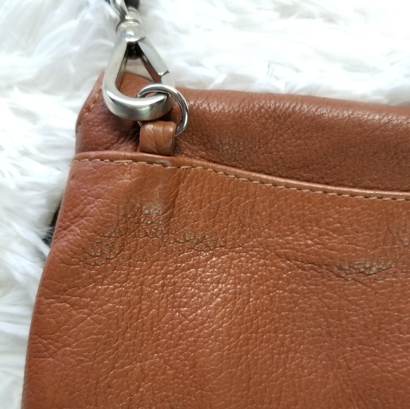 Christopher Kon Leather Clutch Handbag w/ Strap - Picture 7 of 8